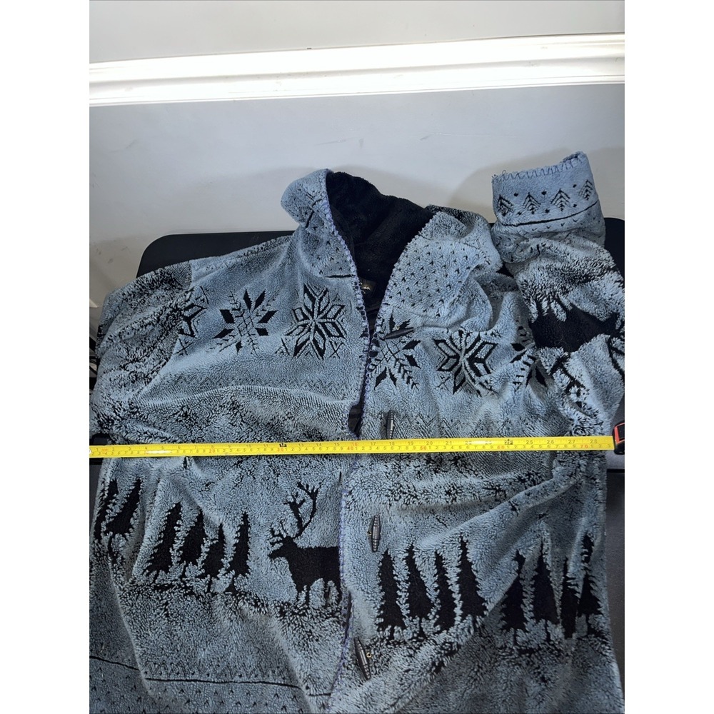 Vintage Nordic Lights Winter Coat Jacket Womens Size XL Caribou Tree Snowflake - Picture 9 of 11